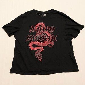 H&M True Spirit Dragon Tshirt Womens Size Small Shirt